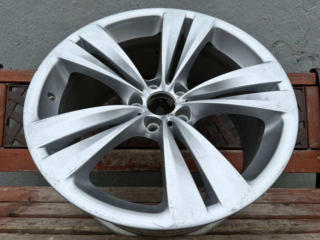 1x Alufelge 20 Zoll 10.0" 5x120 41ET Glanz Silber 6788706 BMW 7 F01 F02 F03 F07 FEL3495092652pt