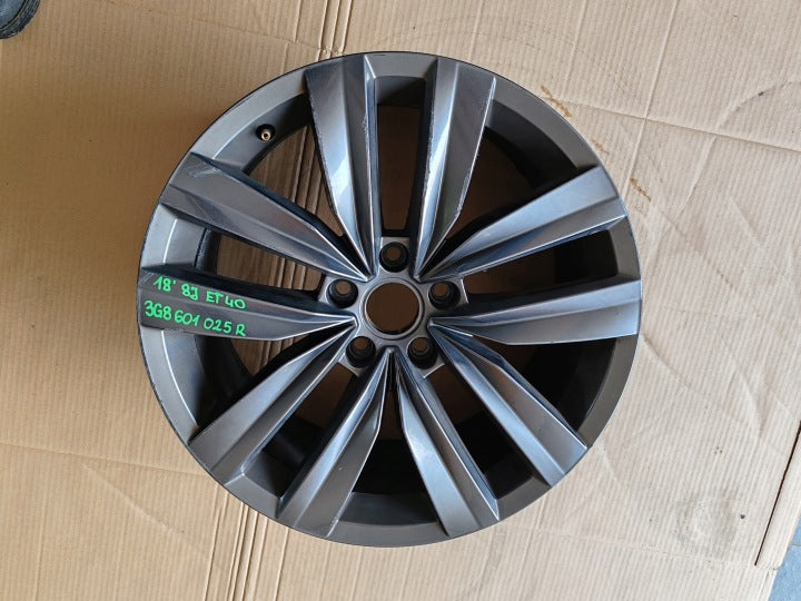1x Alufelge 18 Zoll 8.0" 5x112 40ET Glanz 3G8601025AR VW Arteon Rim Wheel FEL1736897804hy