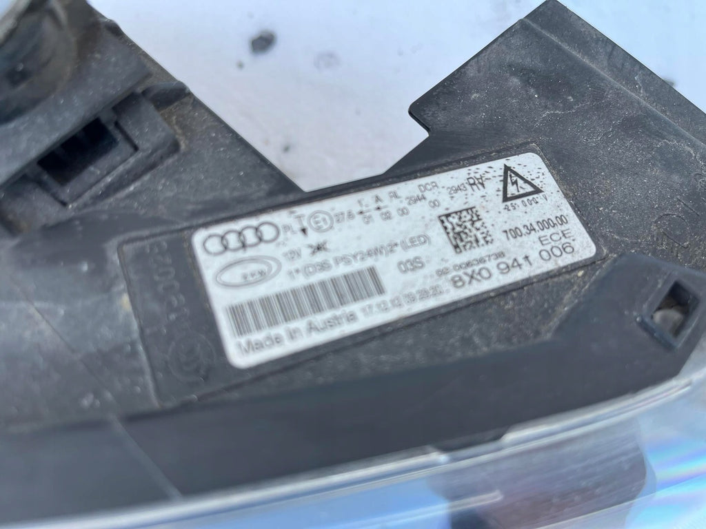 Frontscheinwerfer Audi A1 8X0941006 LED Rechts Scheinwerfer Headlight