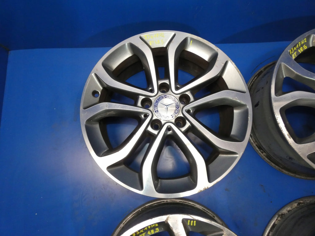 4x Alufelge 17 Zoll 7.0" 5x112 48ET Glanz Graphit Mercedes-Benz W213 W205 FEL7240132170ks