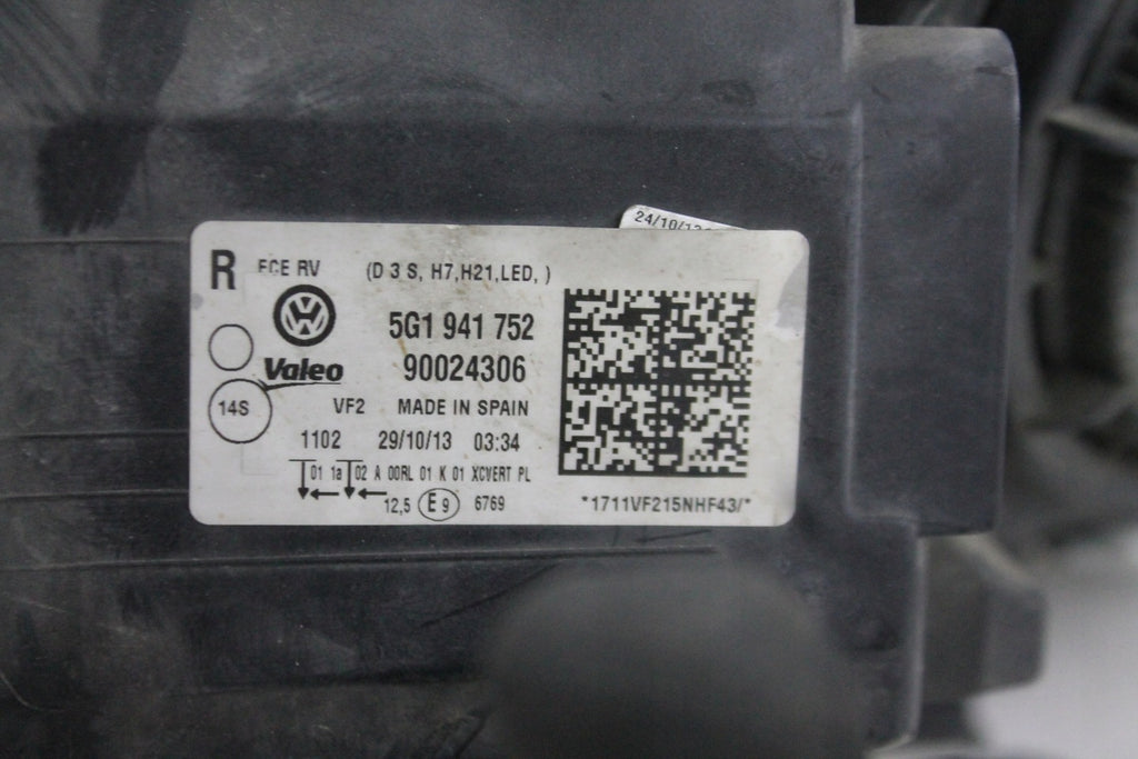 Frontscheinwerfer VW Golf VII 5G1941752 Rechts Scheinwerfer Headlight SCH2127138436zg