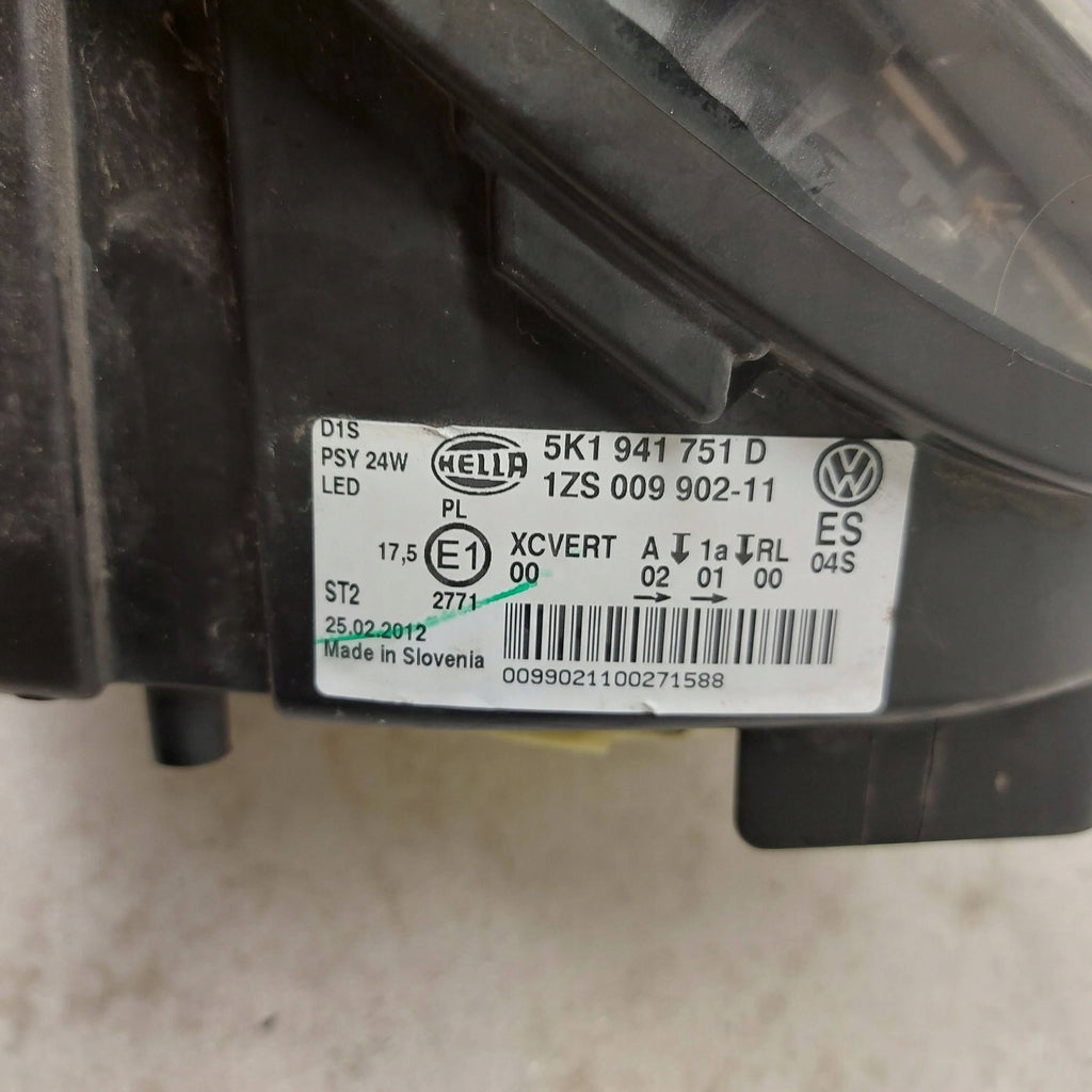 Frontscheinwerfer VW Golf VI 5k1 5K1941751D Xenon Ein Stück (Rechts oder Links) SCH5900146089si