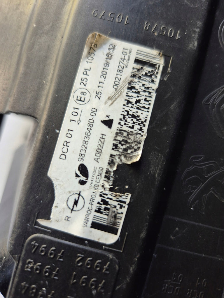 Frontscheinwerfer Opel Zafira Vivaro C 9832836480 Xenon Rechts Headlight