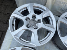 Load image into Gallery viewer, 4x Alufelge 16 Zoll 7.5&quot; 5x112 45ET Glanz Silber 8K0601025 Audi Rim Wheel