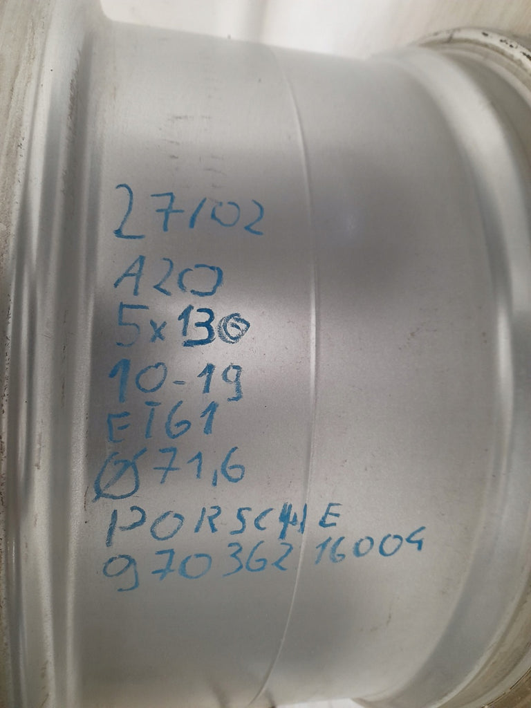 1x Alufelge 19 Zoll 10.0" 5x130 61ET Glanz Silber 97036216004 Porsche Rim Wheel FEL1761420179gs