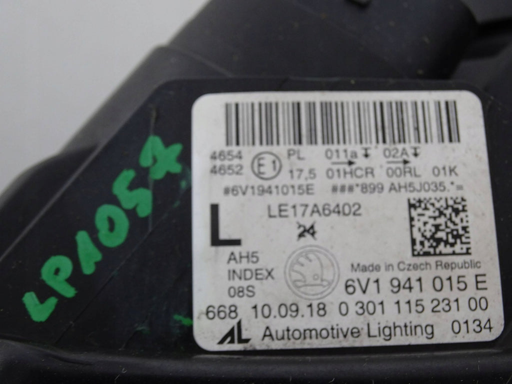 Frontscheinwerfer Skoda Fabia III 6V1941015E Links Scheinwerfer Headlight SCH4000301384br