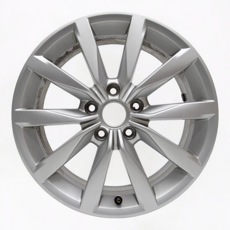 1x Alufelge 17 Zoll 6.0" 5x112 48ET Glanz Silber 5G0601025K VW Golf Vii