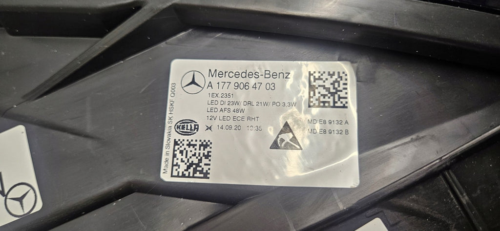 Frontscheinwerfer Mercedes-Benz W177 A1779064705 LED Links Headlight SCH3534662078uj