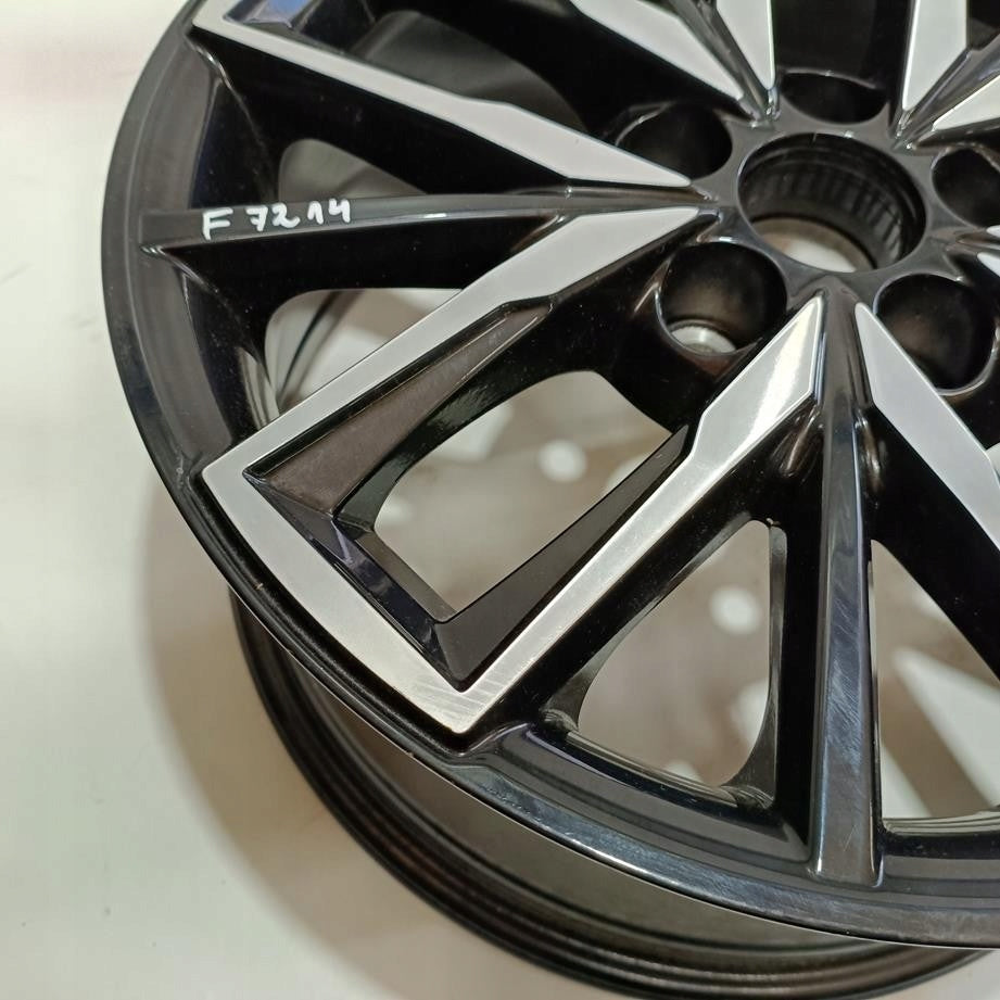 1x Alufelge 17 Zoll 7.5" 5x114.3 40ET Glanz Schwarz PW457-02008 Toyota Corolla FEL8075673335eb