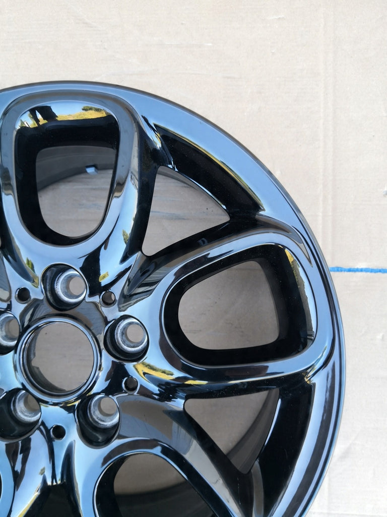 1x Alufelge 16 Zoll 7.0" 5x112 52ET Glanz Schwarz 6891824 Mini Clubman F54