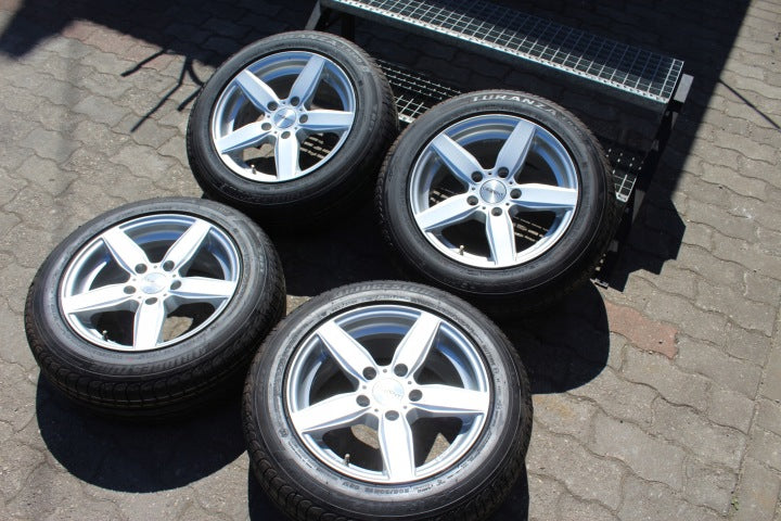 4x Alufelge 16 Zoll 7.0" 5x120 35ET Glanz Silber KBA49257 BMW 1 F20 Rim Wheel FEL9973559867te