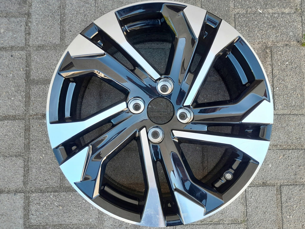 1x Alufelge 17 Zoll 6.5" 4x108 32ET Glanz Schwarz 9828186080 Peugeot 2008 FEL5090563208qy
