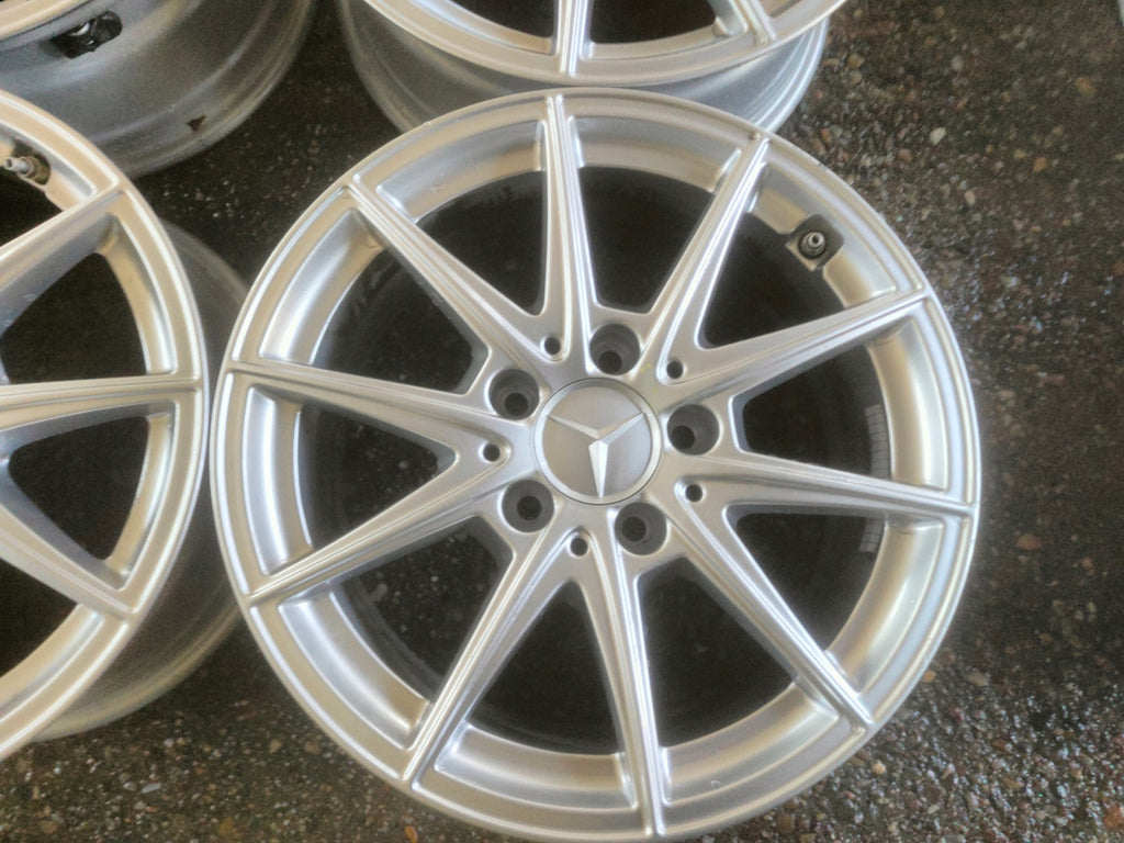 4x Alufelge 16 Zoll 6.5" 5x112 44ET Glanz Silber A1774011100 Mercedes-Benz FEL7674651223oo