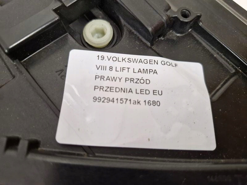 Frontscheinwerfer VW Golf VIII 992941571AK LED Rechts Scheinwerfer Headlight SCH6854618395dh