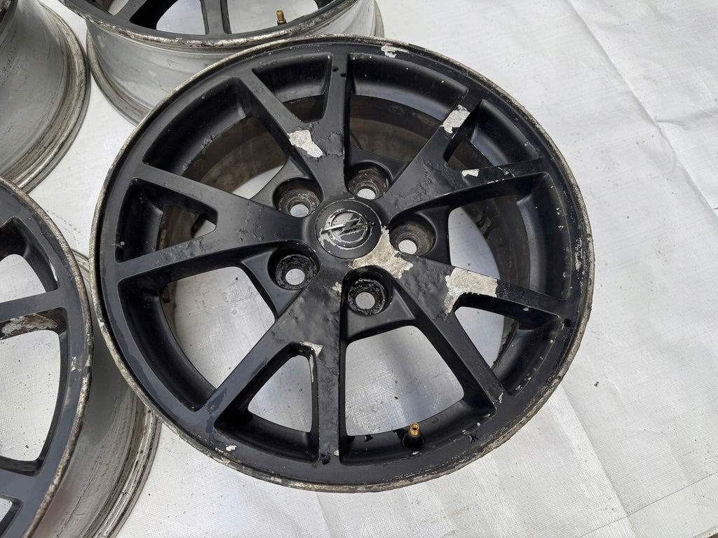 4x Alufelge 16 Zoll 6.5" 5x120 41ET Glanz Silber 9598181 Opel Rim Wheel