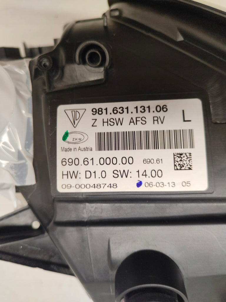 Frontscheinwerfer Porsche Boxster Cayman 981 98163113106 Xenon Links Headlight SCH7891876061bh