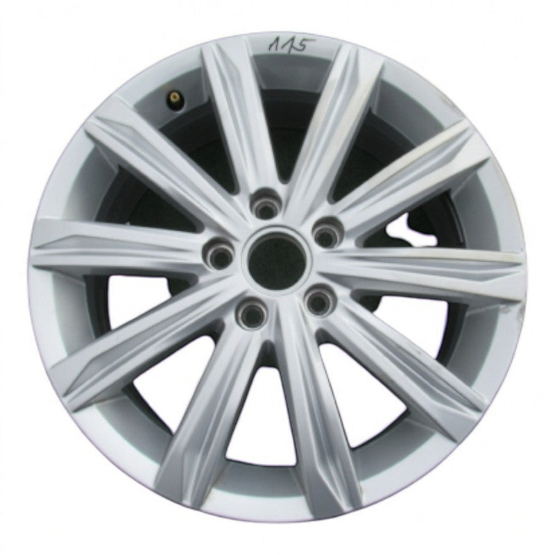 1x Alufelge 17 Zoll 6.5" 5x112 52ET Glanz Silber 5TA601025D VW Touran Golf