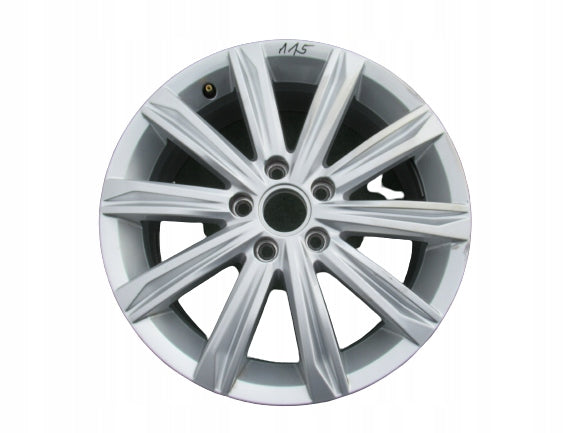 1x Alufelge 17 Zoll 6.5" 5x112 52ET Glanz Silber 5TA601025D VW Touran Golf