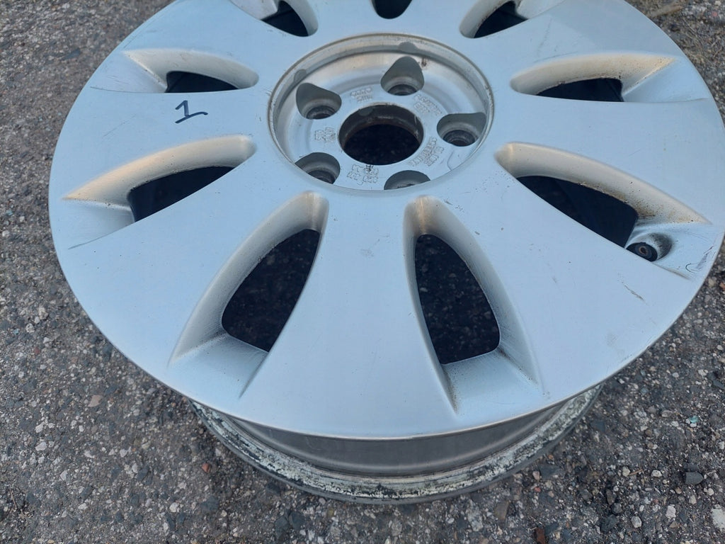1x Alufelge 16 Zoll 6.5" 5x112 50ET Glanz Silber 8P0601025AA Audi B6 B7 FEL4032186513zw