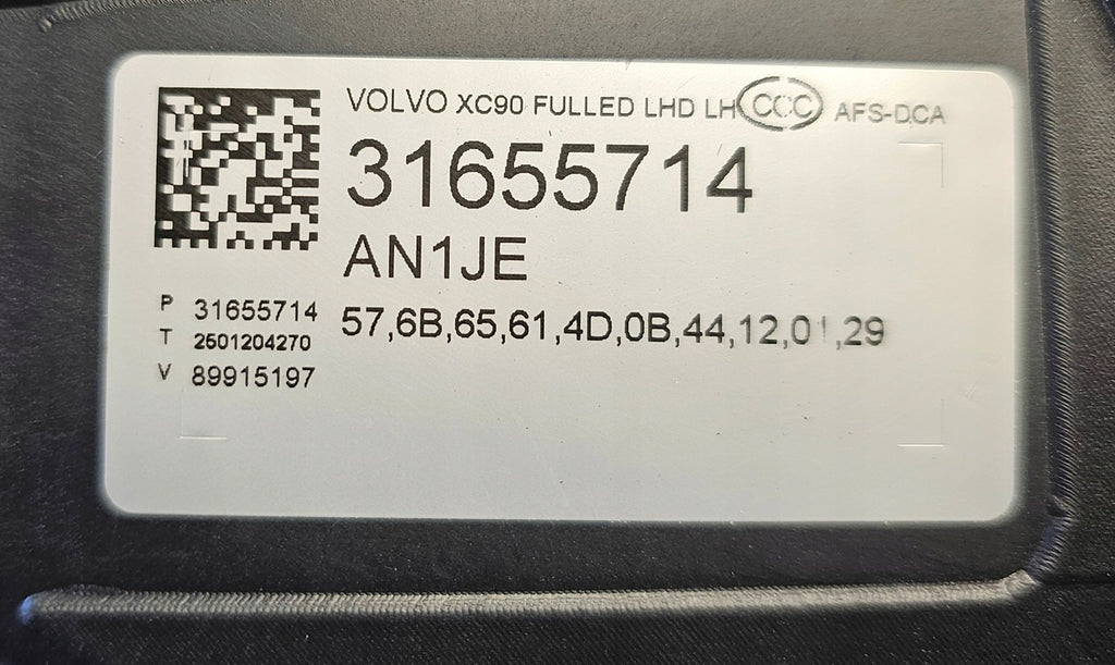 Frontscheinwerfer Volvo Xc90 II 31655714 LED Links Scheinwerfer Headlight