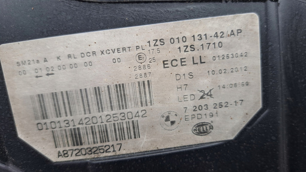 Frontscheinwerfer BMW 5 F11 F10 1ZS010131-42 Xenon Rechts Scheinwerfer Headlight SCH6332340508hz