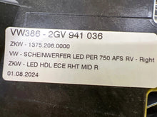Laden Sie das Bild in den Galerie-Viewer, Frontscheinwerfer VW T-Roc 2GV941036 LED Rechts Scheinwerfer Headlight SCH8240971160hf