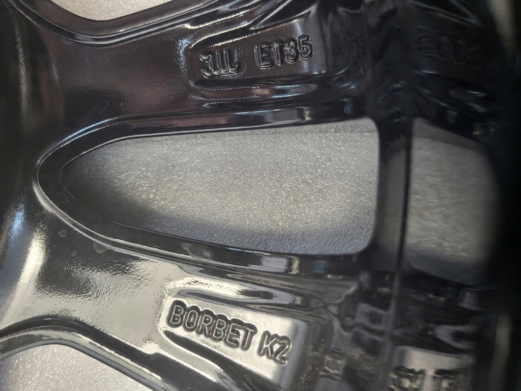 1x Alufelge 15 Zoll 4.5" 4x100 35ET Glanz Schwarz PW457-0H007 Toyota Aygo