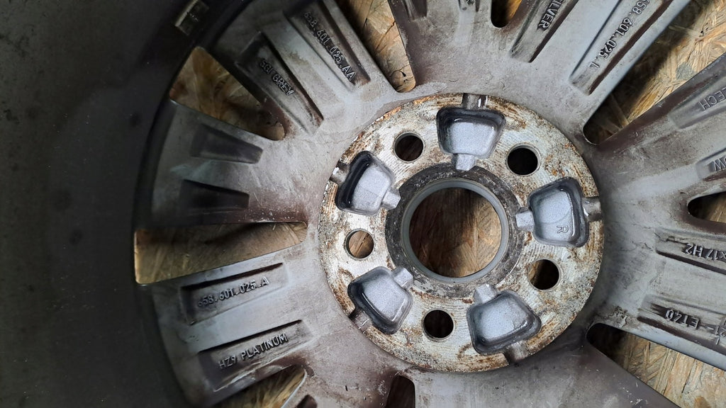 1x Alufelge 17 Zoll 6.5" 5x100 40ET Glanz Graphit 658601025 Skoda Rim Wheel