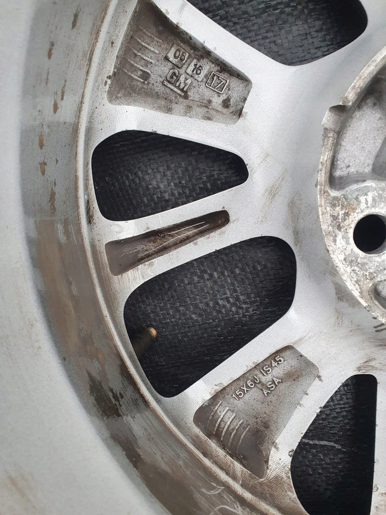 1x Alufelge 15 Zoll 6.0" 4x100 45ET Silber 95392967 Opel Adam Karl Rim Wheel