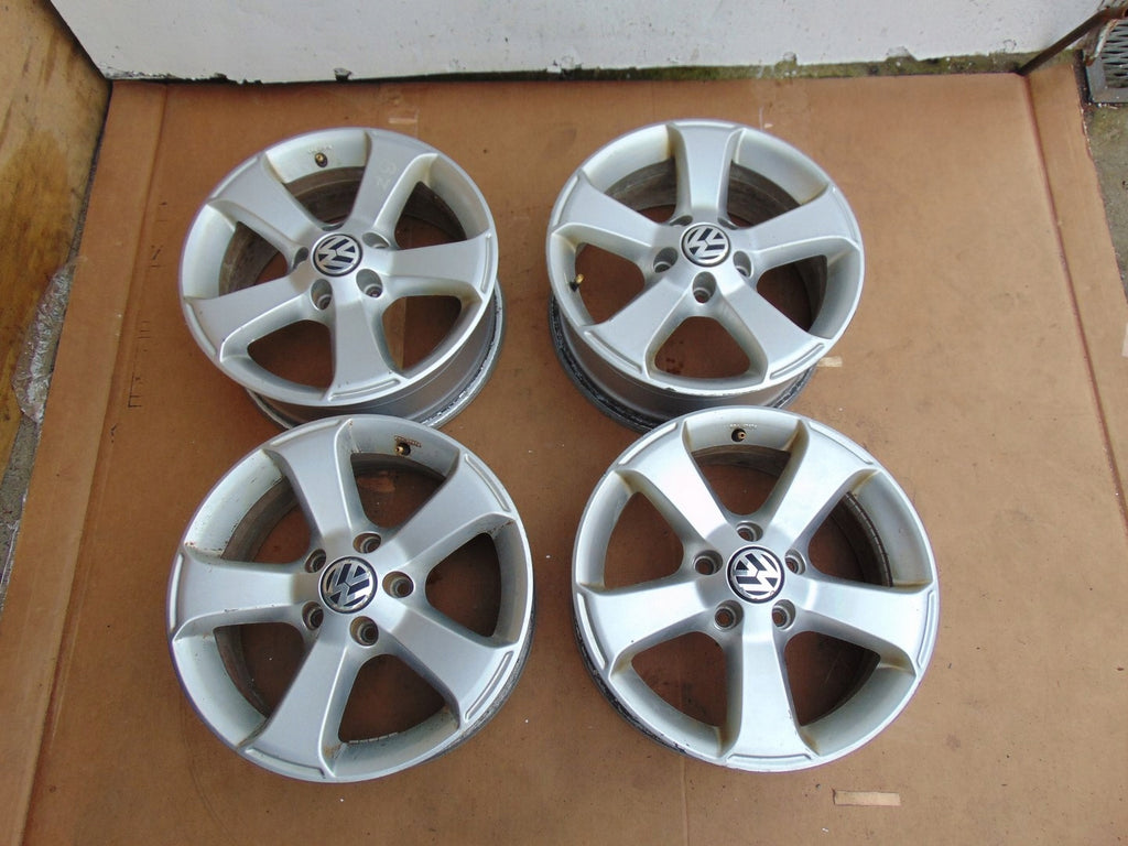4x Alufelge 16 Zoll 6.5" 5x112 42ET Glanz Silber 3C1071496C VW Passat B7 FEL4987648266ps
