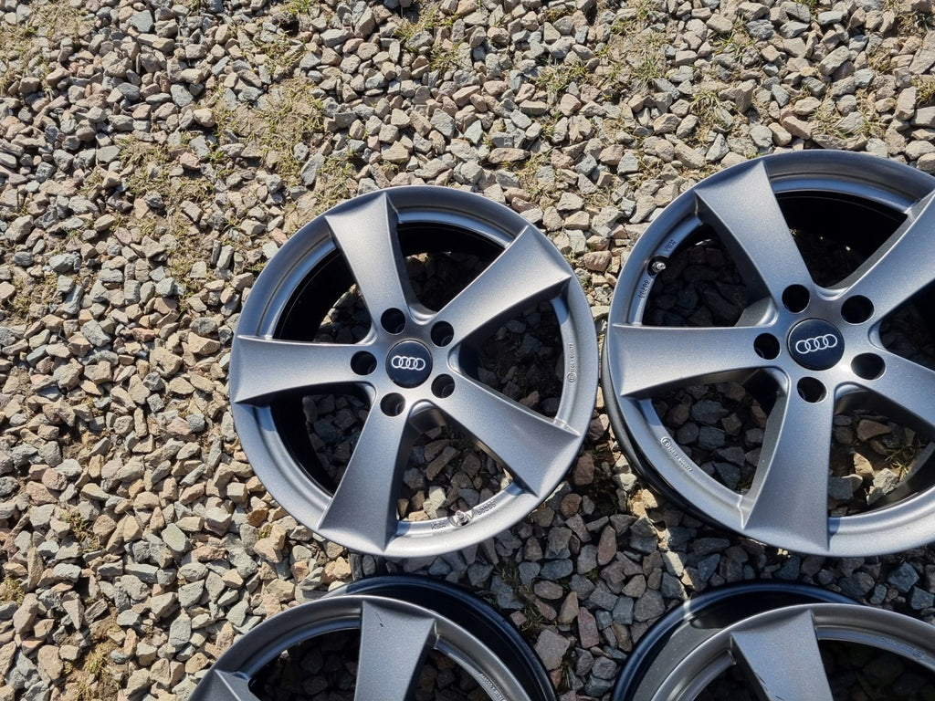 4x Alufelge 17 Zoll 7.5" 5x112 28ET Graphit Audi Super Rim Wheel FEL4751236703jr