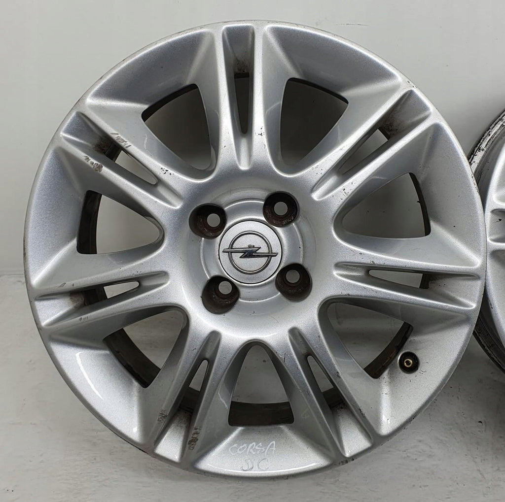 4x Alufelge 16 Zoll 6.0" 4x100 37ET Schwarz Opel Meriva Corsa E D Rim Wheel FEL7797532194hl