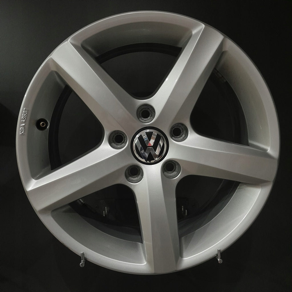 4x Alufelge 16 Zoll 6.5" 5x112 42ET Glanz Silber 3AA071496 VW Passat Jetta FEL2760861311aa