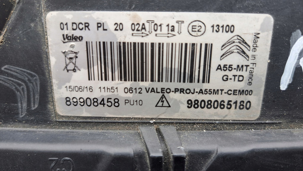 Frontscheinwerfer Citroën Ds3 9808065180 LED Links Scheinwerfer Headlight