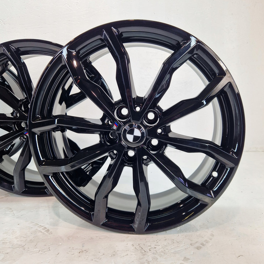 4x Alufelge 18 Zoll 6.5" 5x112 41ET Glanz Schwarz 6877550 BMW Rim Wheel FEL6337994266cf