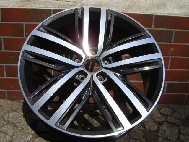 1x Alufelge 19 Zoll 7.0" 5x112 43ET Glanz Schwarz VW Tiguan Rim Wheel FEL9071528781de