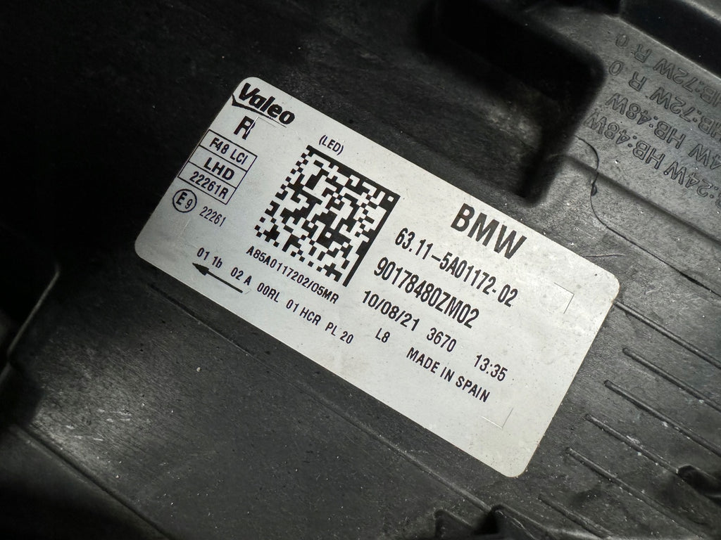 Frontscheinwerfer BMW X1 F48 5A01172-02 Full LED Rechts Scheinwerfer Headlight