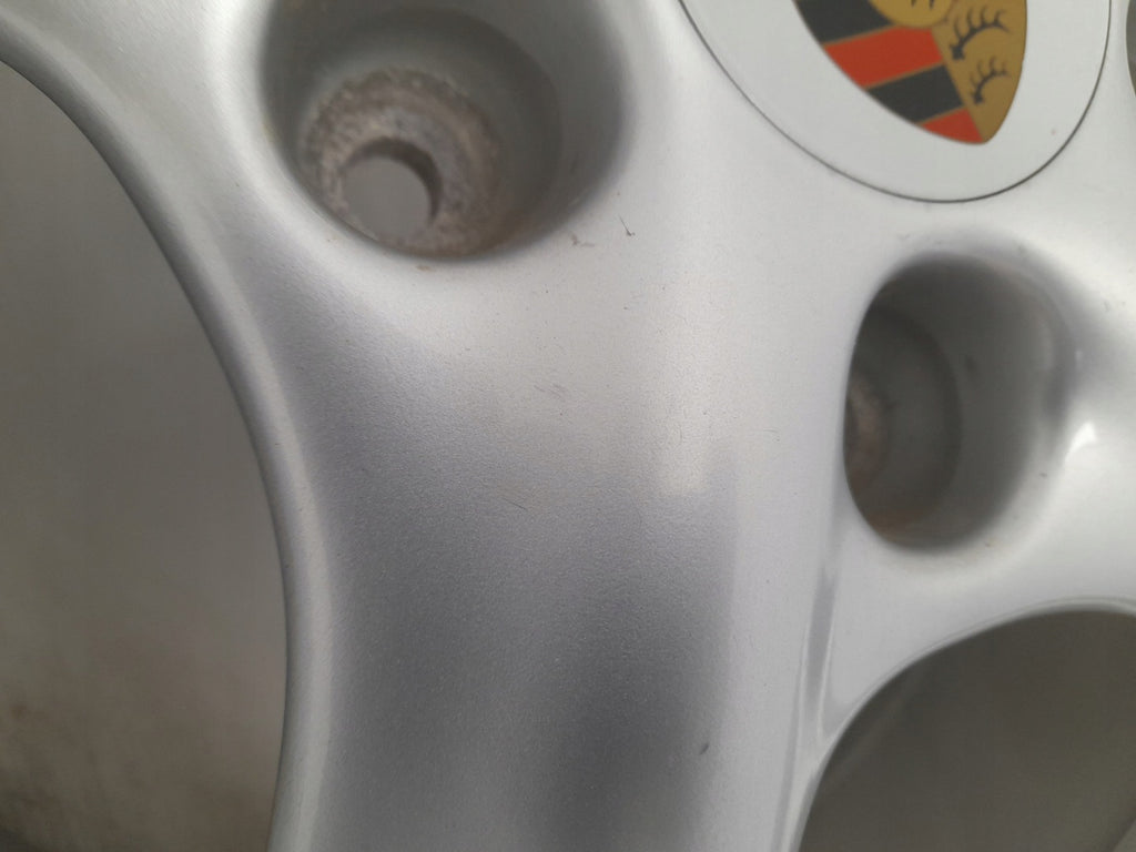 1x Alufelge 17 Zoll 7.0" 5x130 55ET Glanz Silber 99636212400 Porsche Rim Wheel FEL9972473669jx