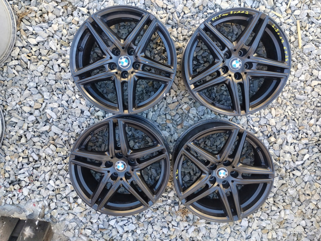 4x Alufelge 17 Zoll 7.5" 5x112 27ET Glanz Schwarz KBA51525 Rim Wheel FEL6776039508cv