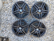 Laden Sie das Bild in den Galerie-Viewer, 4x Alufelge 17 Zoll 7.5" 5x112 27ET Glanz Schwarz KBA51525 Rim Wheel FEL6776039508cv