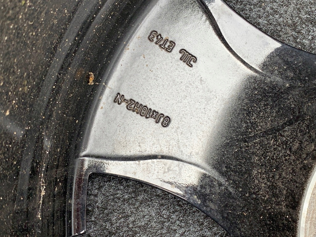 1x Alufelge 18 Zoll 8.0" 5x112 43ET Glanz Schwarz A2134013700 Mercedes-Benz FEL1980874983xy