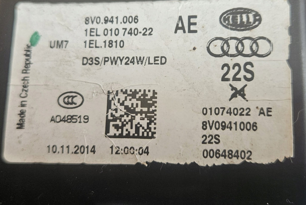 Frontscheinwerfer Audi A3 8V0941005 8V0941006 Xenon Ein Satz Headlight SCH7775003102xz