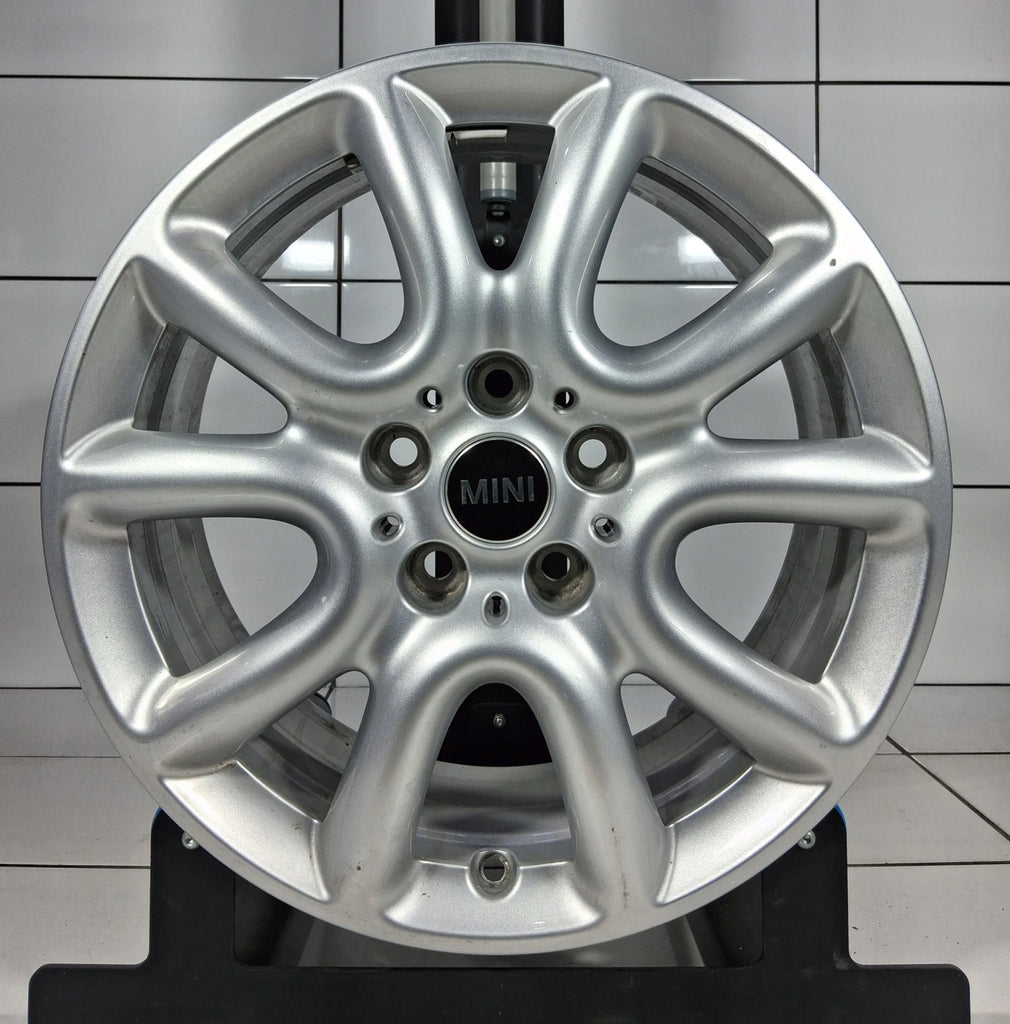 1x Alufelge 17 Zoll 7.0" 5x112 54ET Matt Schwarz 6855110 Mini F56 F55 Rim Wheel FEL6564218123tx