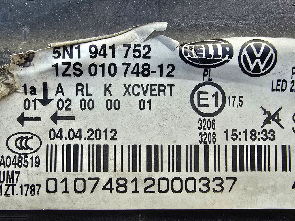 Frontscheinwerfer VW Tiguan 5N1941752 LED Rechts Scheinwerfer Headlight SCH1342210573lj