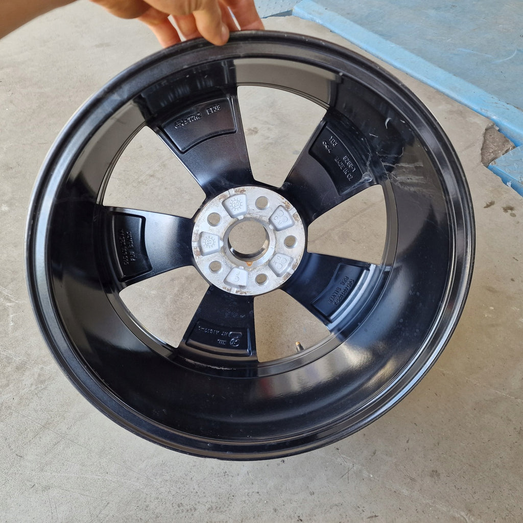 1x Alufelge 17 Zoll 7.5" 5x112 38ET Glanz Schwarz 565601025AA Skoda Rim Wheel