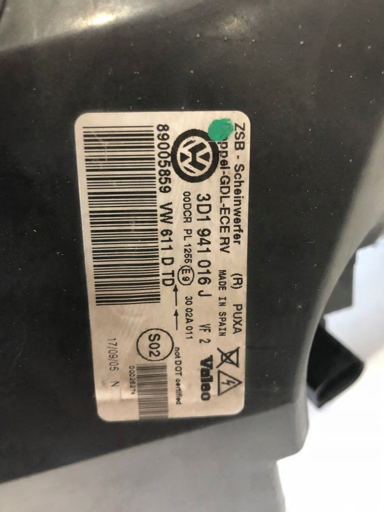 Frontscheinwerfer VW Phaeton 3d1 89005859 Xenon Rechts Scheinwerfer Headlight