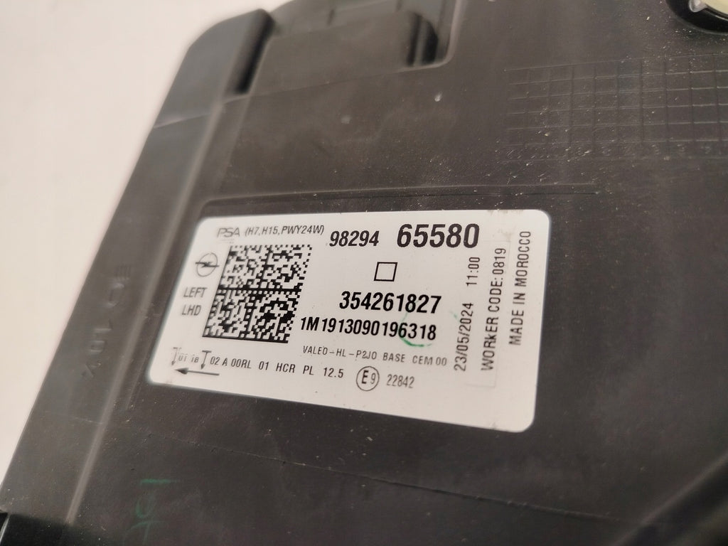 Frontscheinwerfer Opel Corsa F 9829465580 Ein Stück (Rechts oder Links) SCH3635357950zi