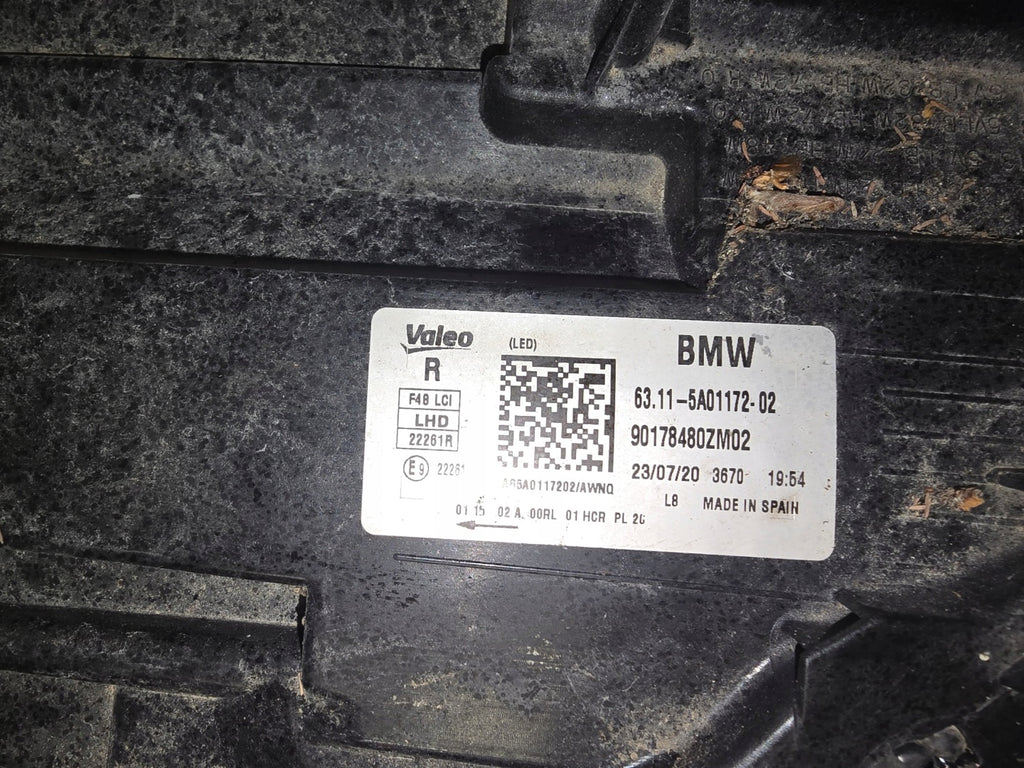 Frontscheinwerfer BMW X1 F48 6311 5A01172-02 LED Rechts Scheinwerfer Headlight SCH7994682865ql