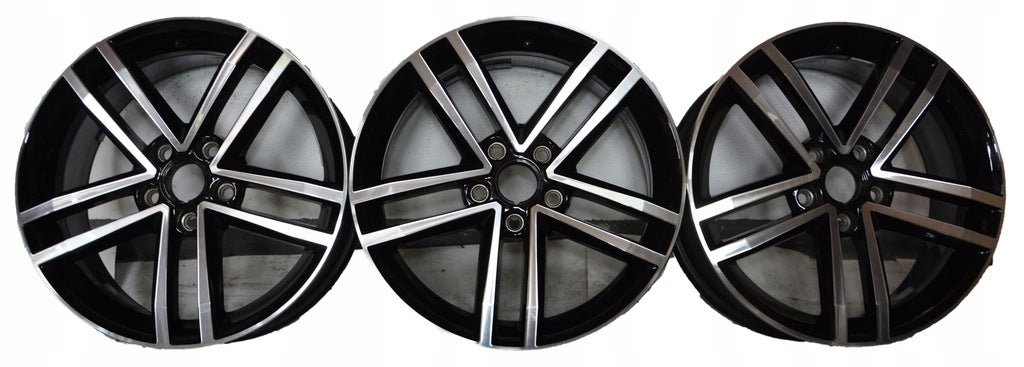 3x Alufelge 17 Zoll 7.0" 5x112 43ET Glanz Schwarz 5GD601025F VW Passat Golf FEL2860039525zf