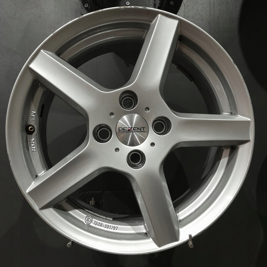 4x Alufelge 16 Zoll 6.5" 4x108 38ET Silber KBA52972 F601098 Citroën I Corsa F FEL6293695823vb